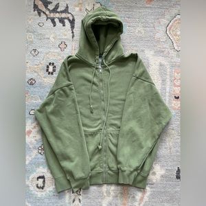Brandy Melville Matcha Green Cristy Hoodie